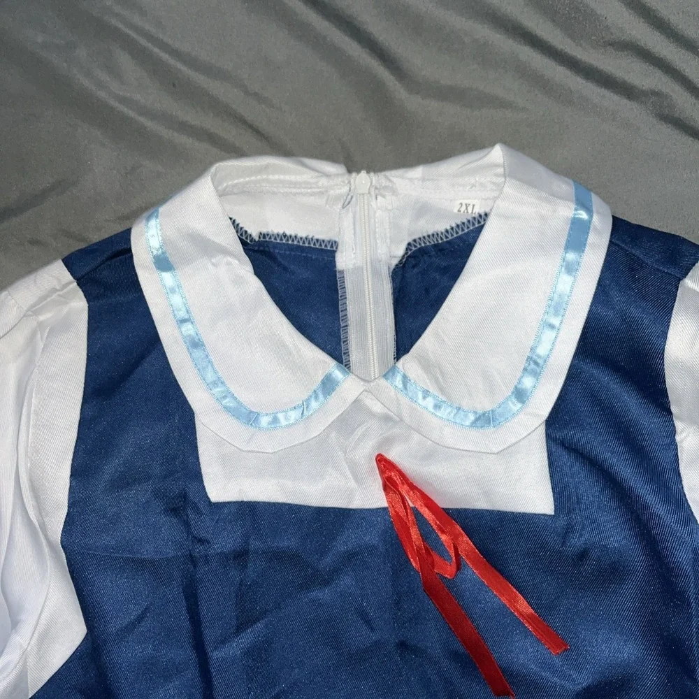 Adults Anya Forger Cosplay Costume Anime Spy x Family Blue Dress Cute.  Size 2XL